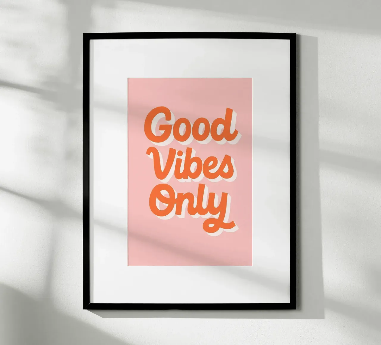 Good Vibes Only poster da PurePeachStudio