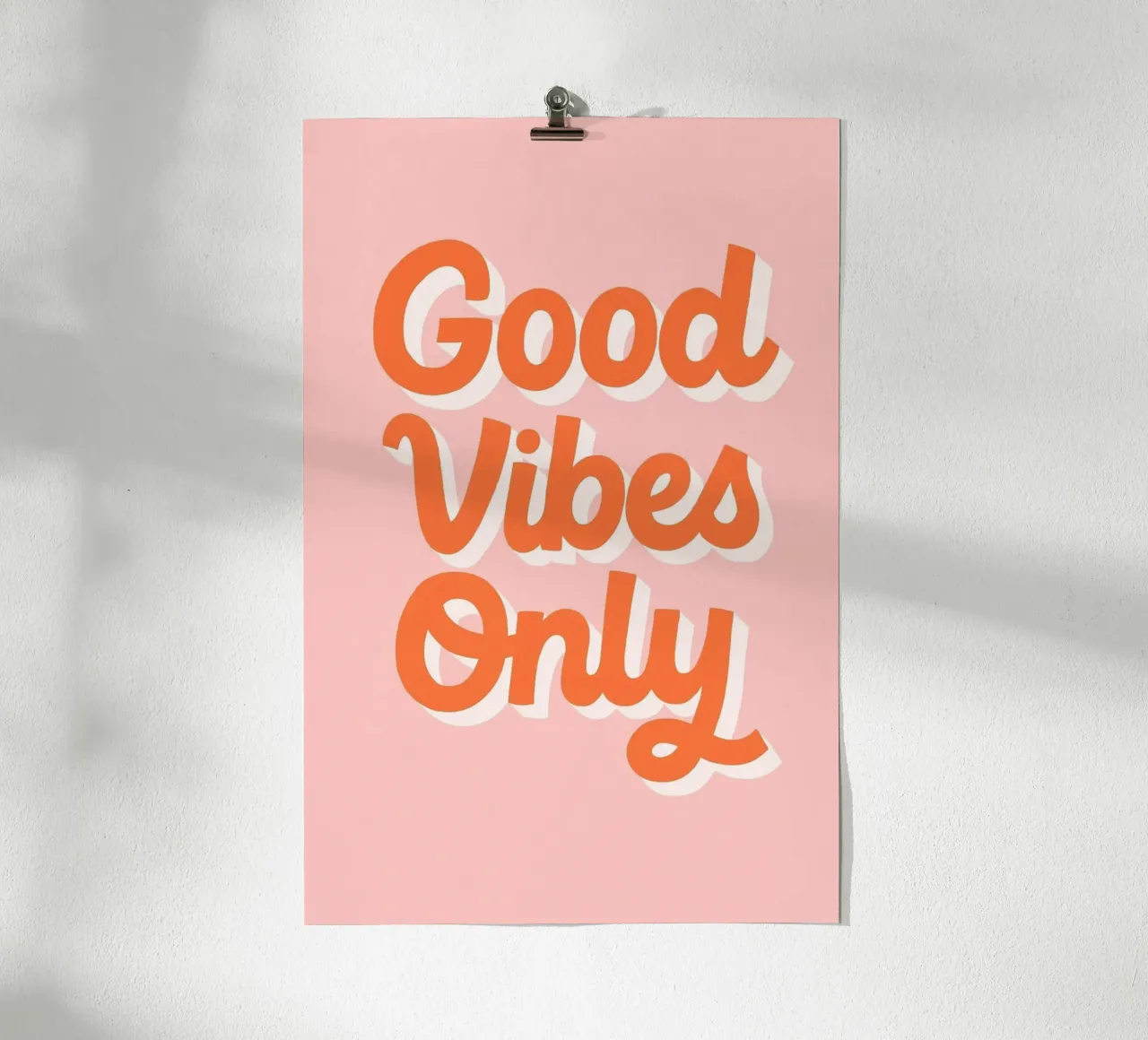 Good Vibes Only poster da PurePeachStudio