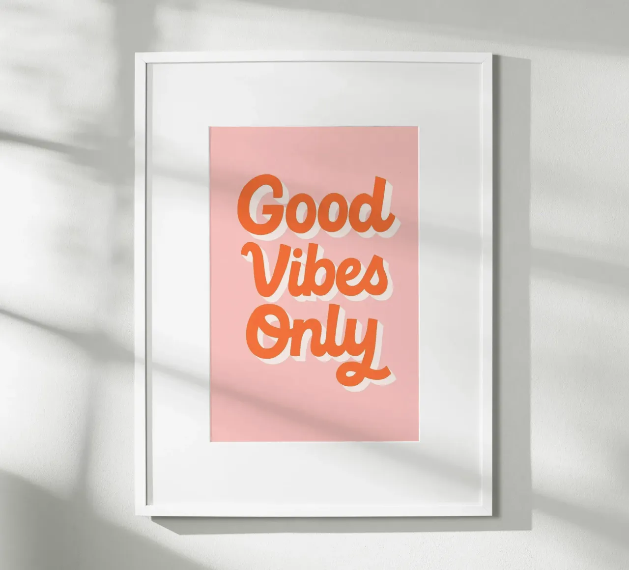 Good Vibes Only poster da PurePeachStudio
