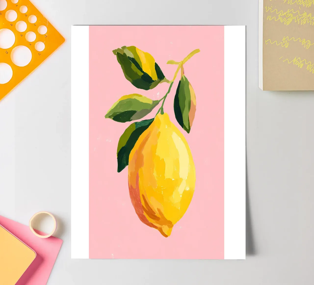 Frische Zitrone Stickerbogen von IamHomeStudio