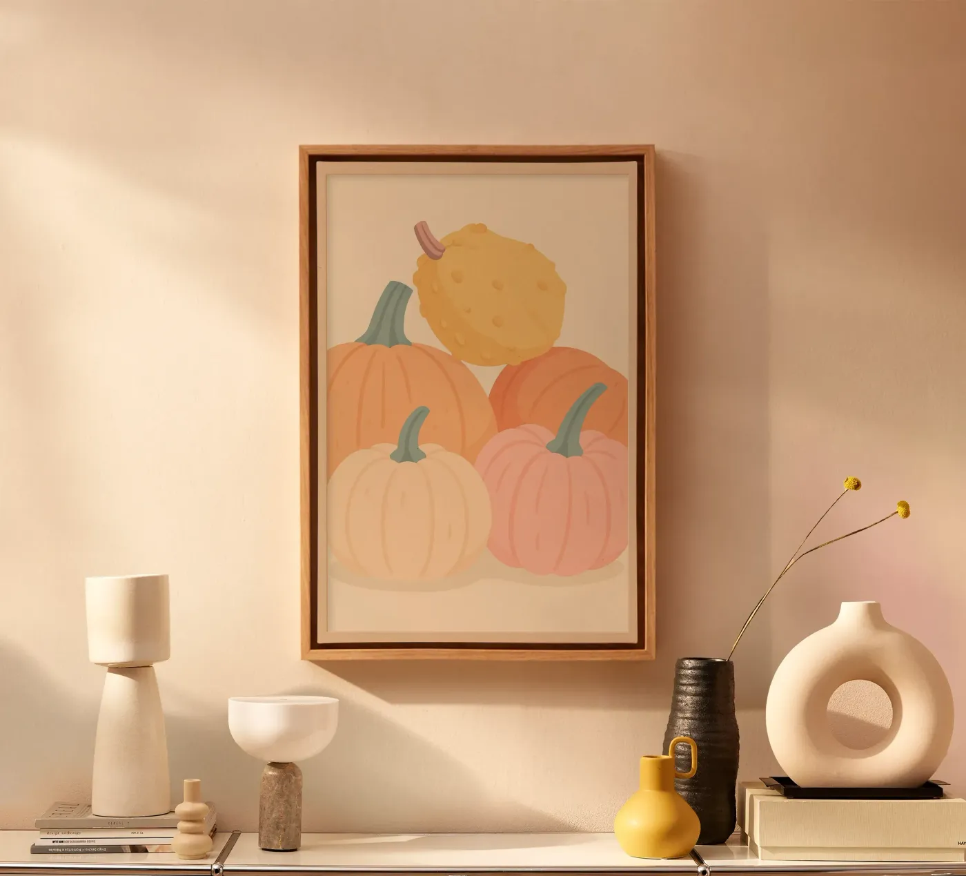 Pumpkins canvas by PurePeachStudio