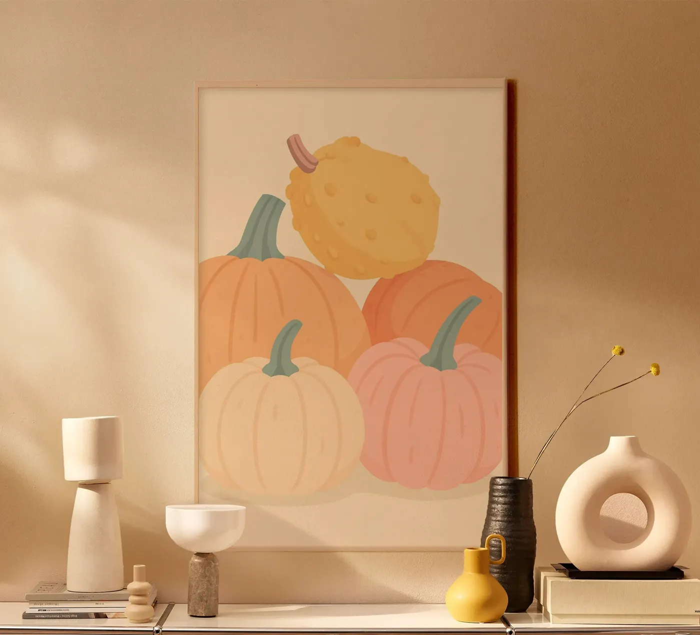 Pumpkins canvas by PurePeachStudio