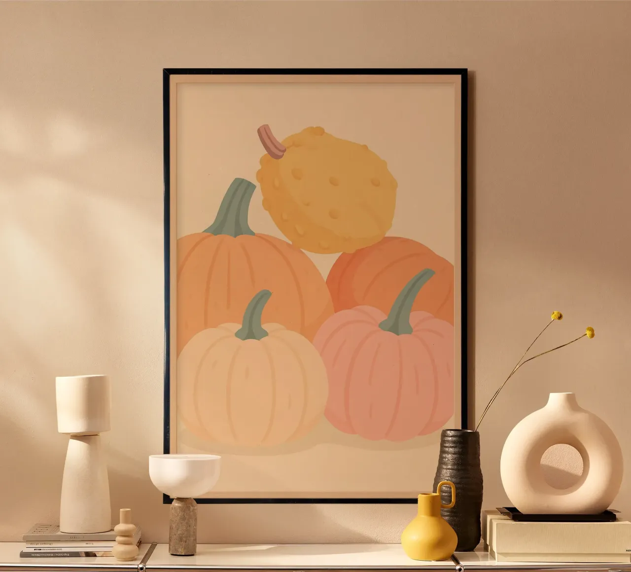Pumpkins poster by PurePeachStudio