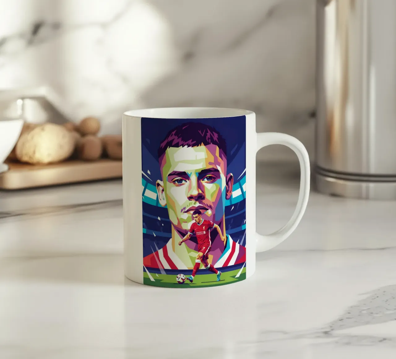 Stile artistico di Florian Wirtz WPAP tazza in ceramica da Hantamrata
