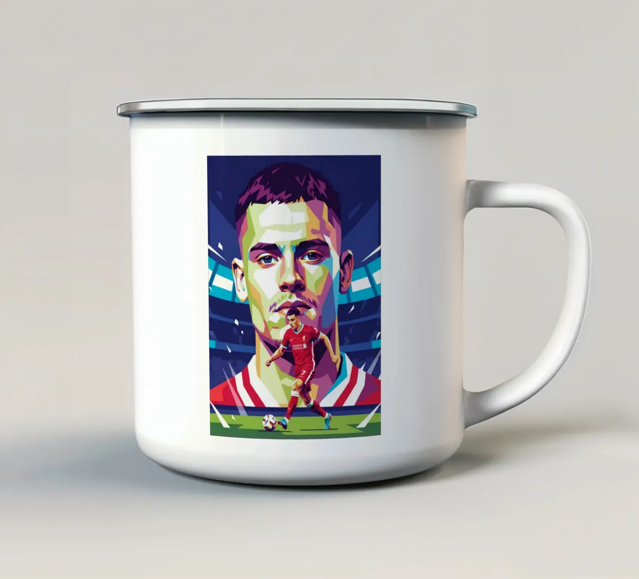 Stile artistico di Florian Wirtz WPAP tazza in smalto da Hantamrata