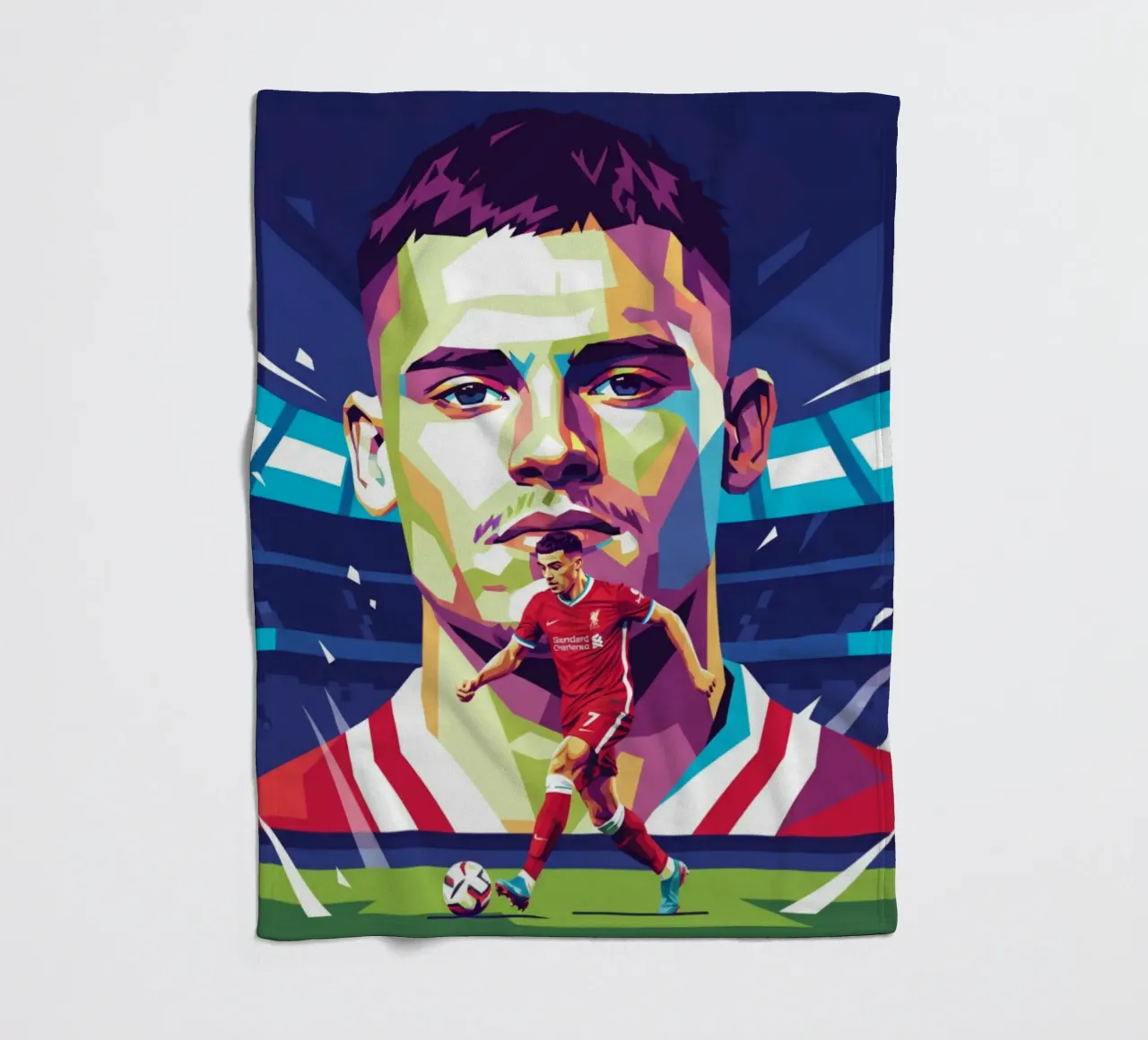 Stile artistico di Florian Wirtz WPAP coperta in pile da Hantamrata