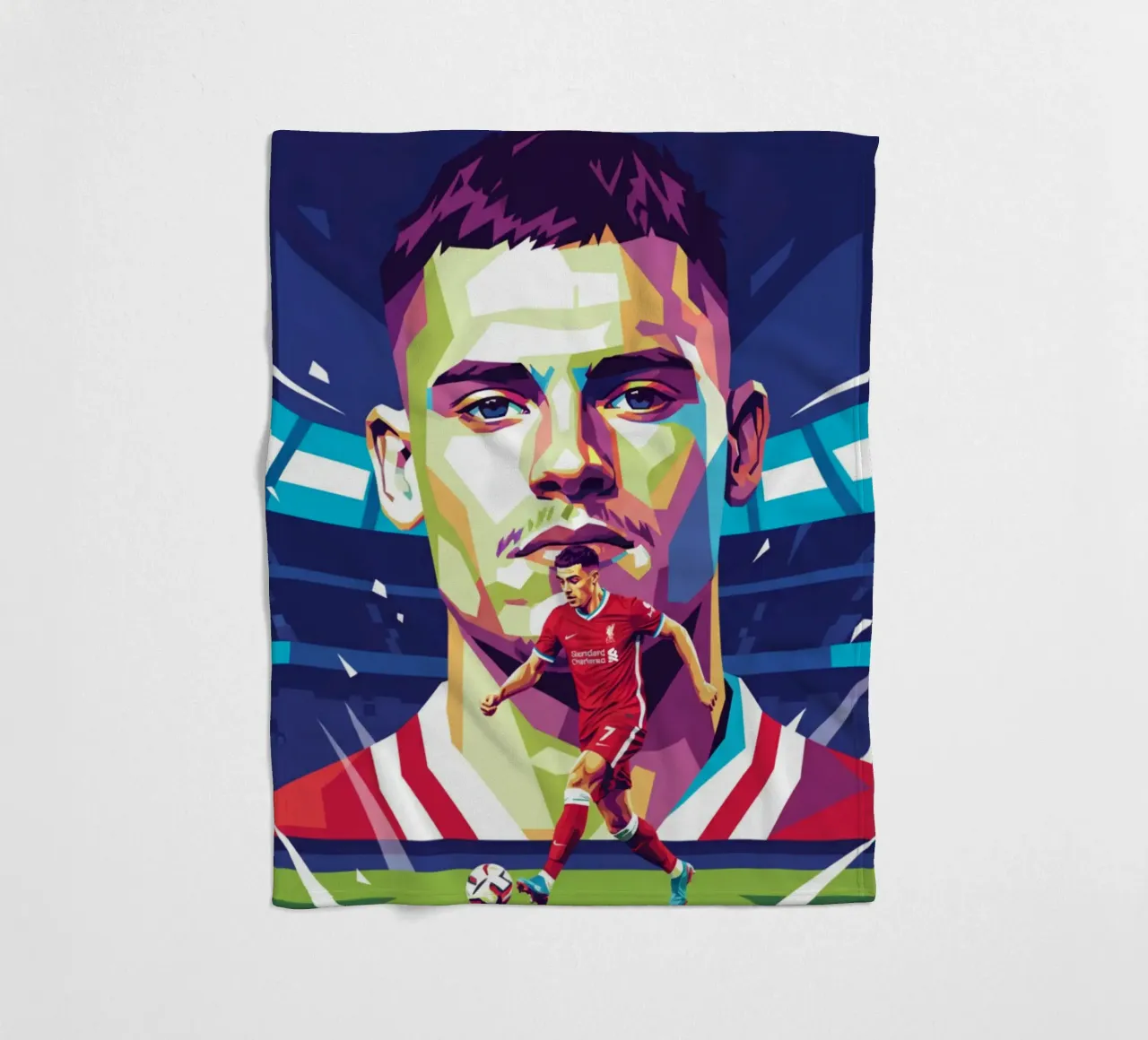 Stile artistico di Florian Wirtz WPAP coperta in pile da Hantamrata