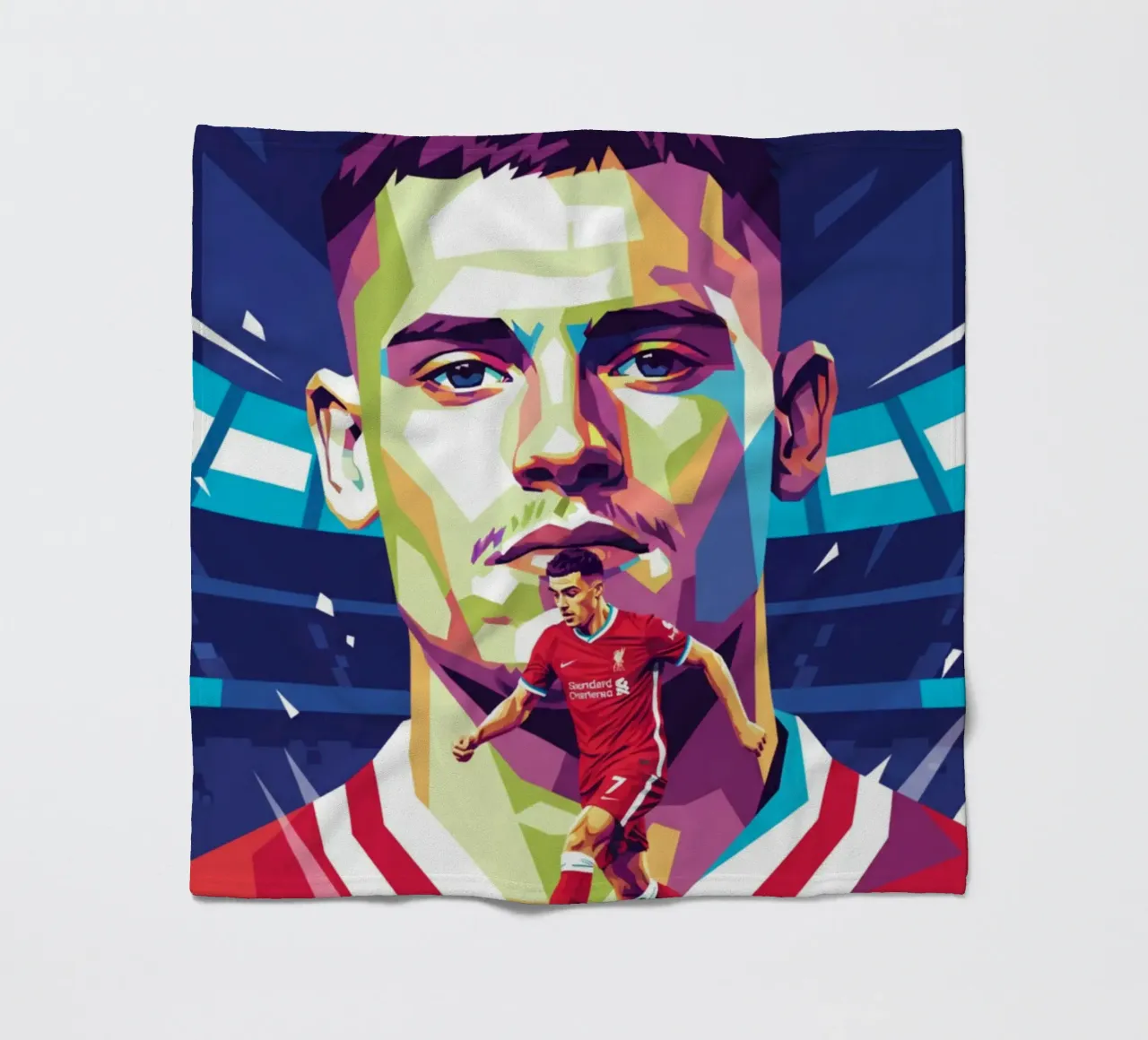 Stile artistico di Florian Wirtz WPAP coperta in pile da Hantamrata