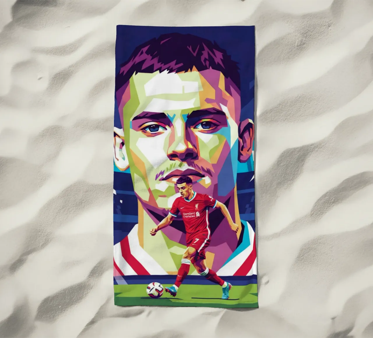 Stile artistico di Florian Wirtz WPAP telo mare da Hantamrata