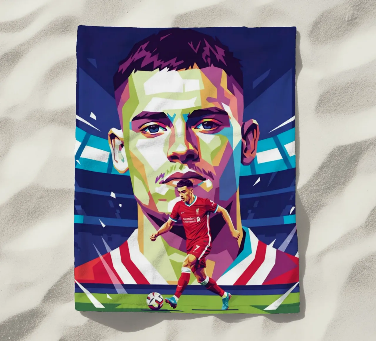 Stile artistico di Florian Wirtz WPAP telo mare da Hantamrata