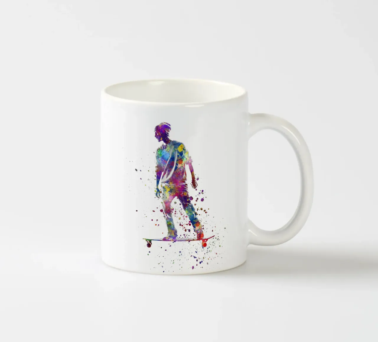 Pattinatore ad acquerello tazza in ceramica da ⚽ Sports Pulse