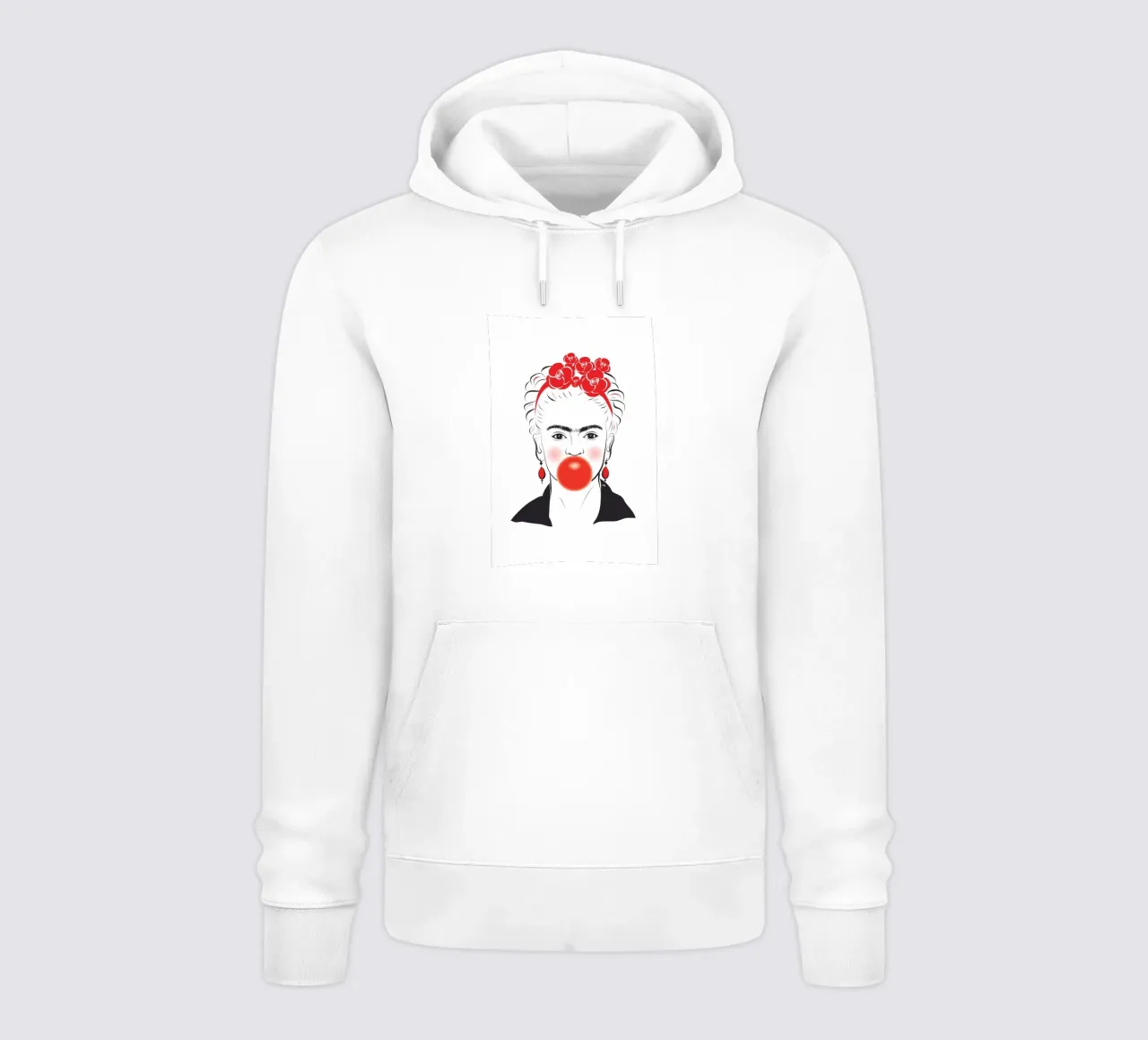 Gomma da masticare Frida Kahlo felpa con cappuccio da Martina