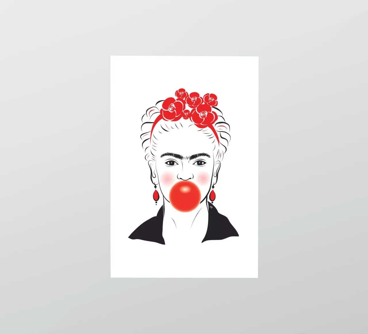 Frida Kahlo Bubble Gum sticker by Martina