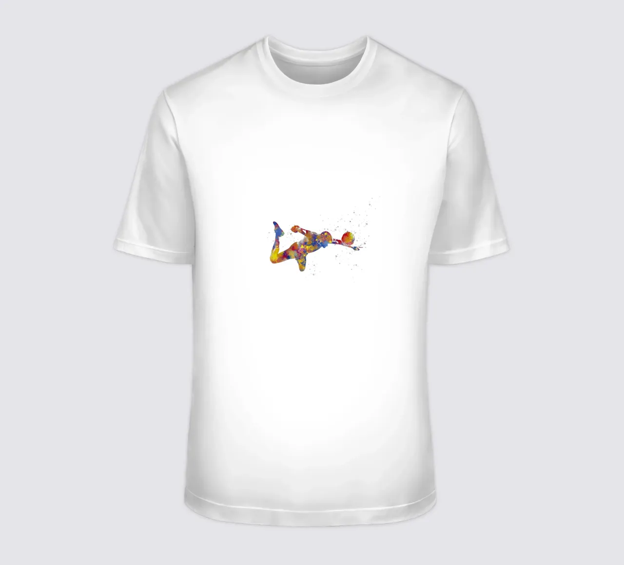 Giocatore di calcio ad acquerello t-shirt da ⚽ Sports Pulse