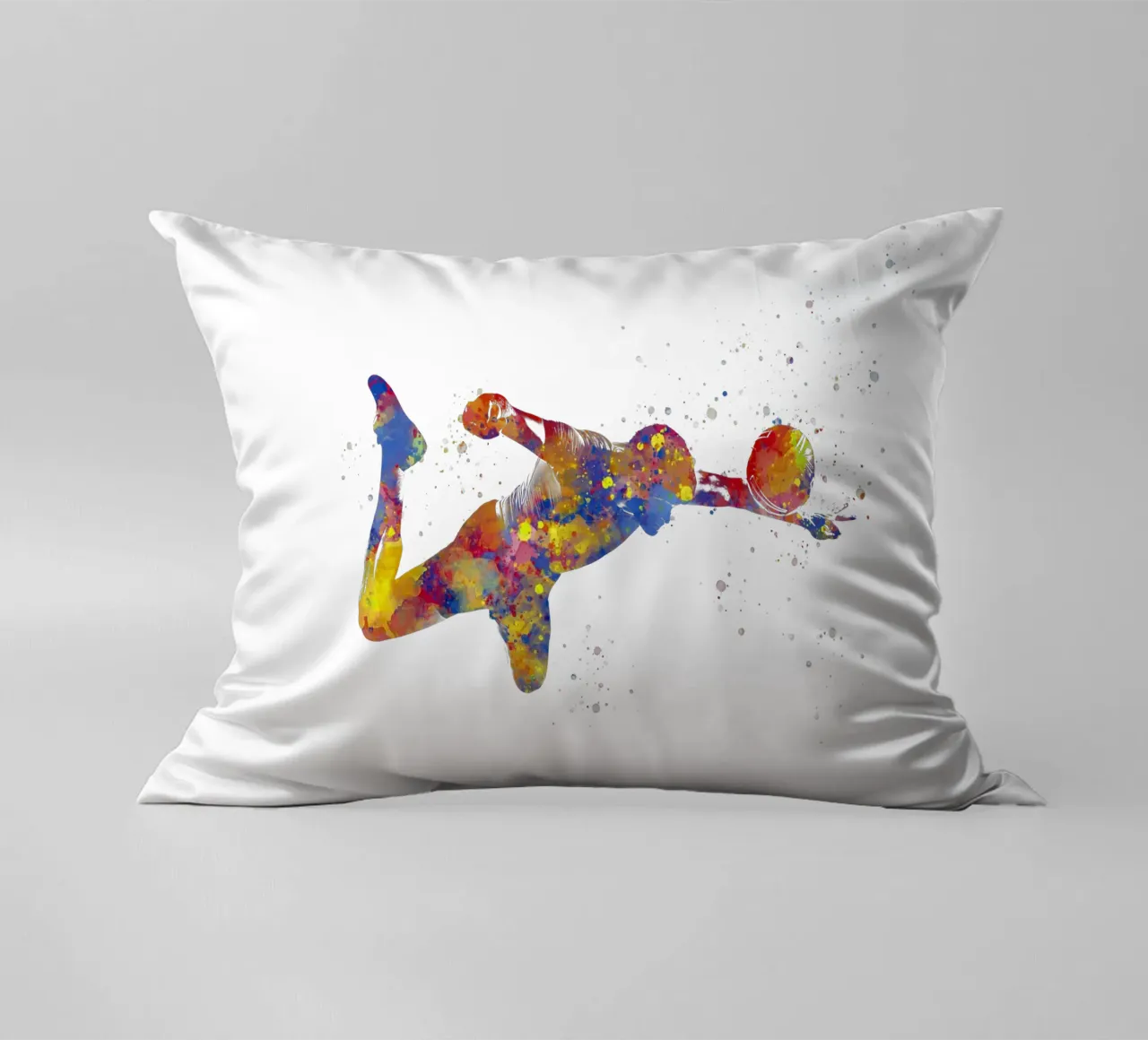 Giocatore di calcio ad acquerello cuscino da ⚽ Sports Pulse