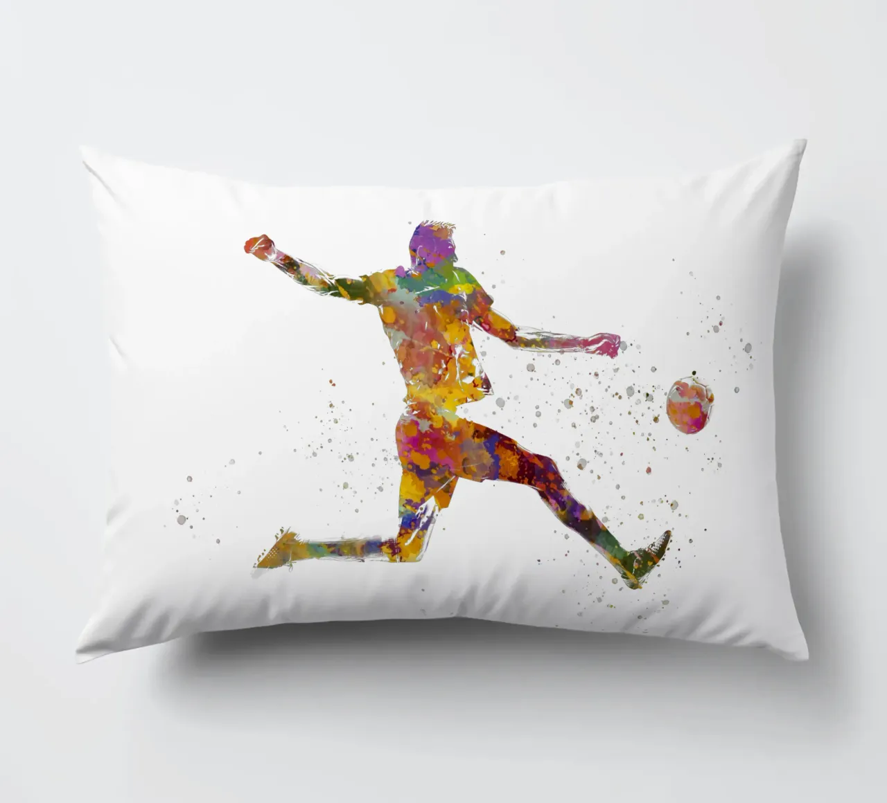 Giocatore di calcio ad acquerello cuscino da ⚽ Sports Pulse