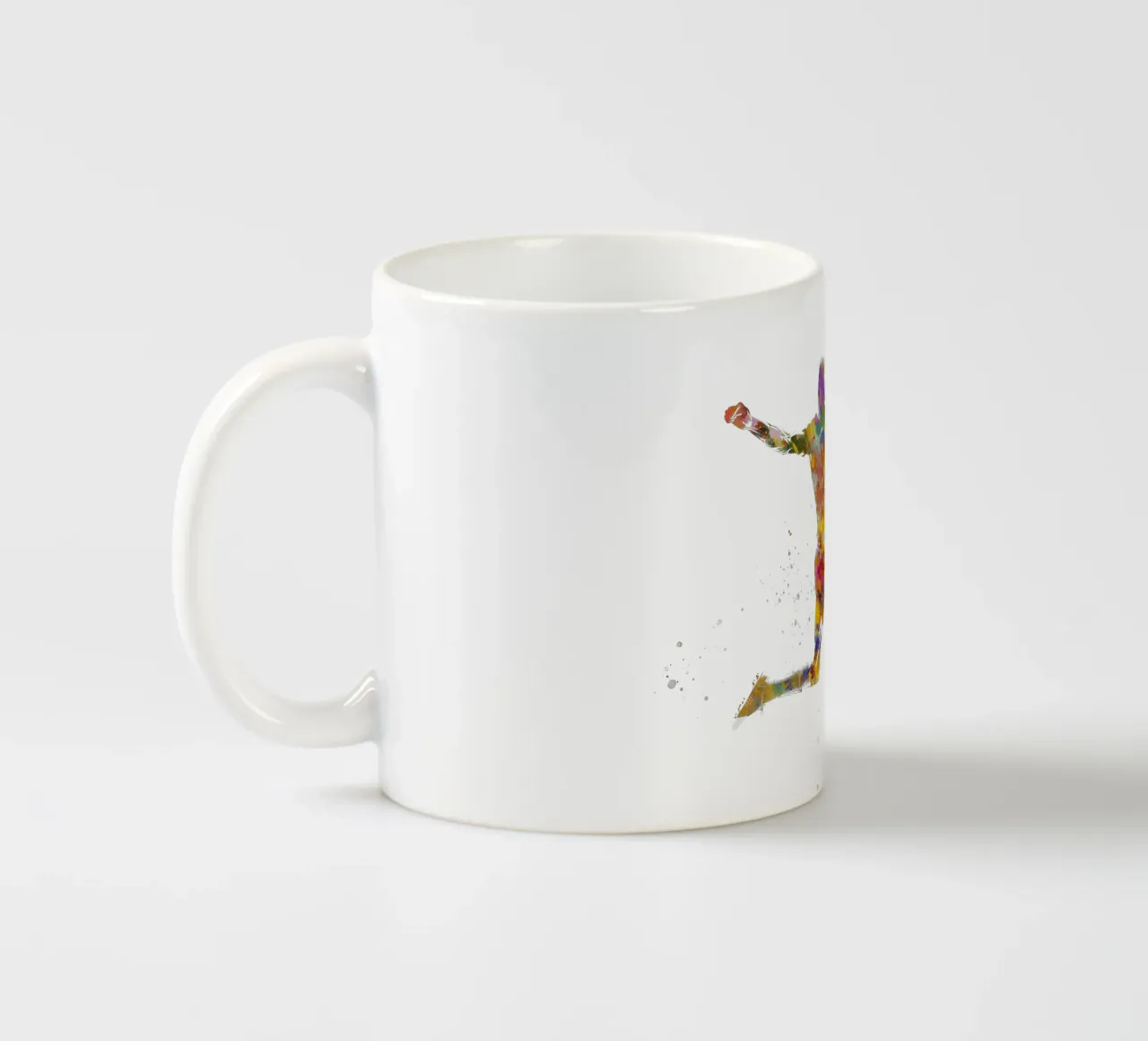 Giocatore di calcio ad acquerello tazza in ceramica da ⚽ Sports Pulse