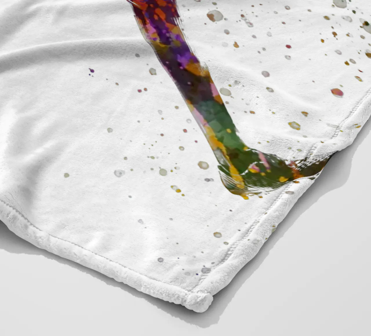 Giocatore di calcio ad acquerello coperta in pile da ⚽ Sports Pulse