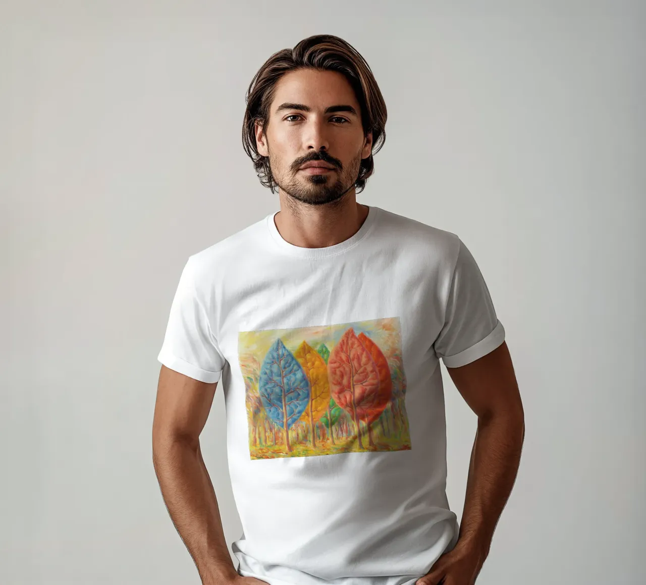 Il fuoco di René Magritte (1948) t-shirt da Classic Art Prints