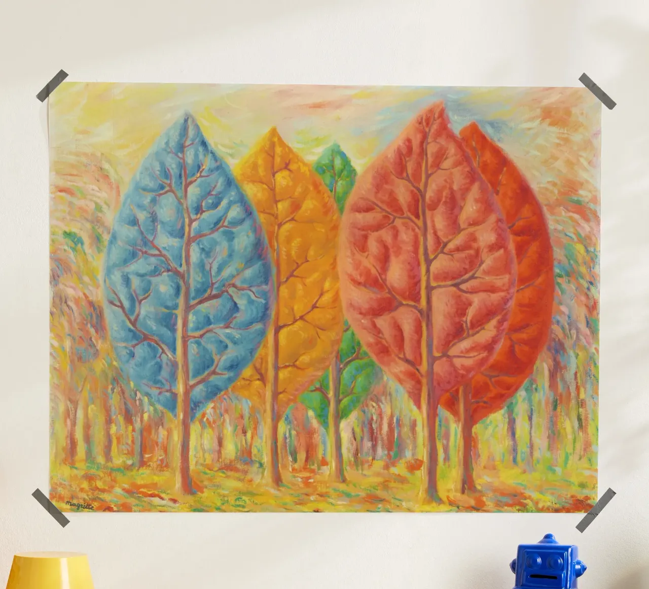 Il fuoco di René Magritte (1948) carta hahnemühle da Classic Art Prints