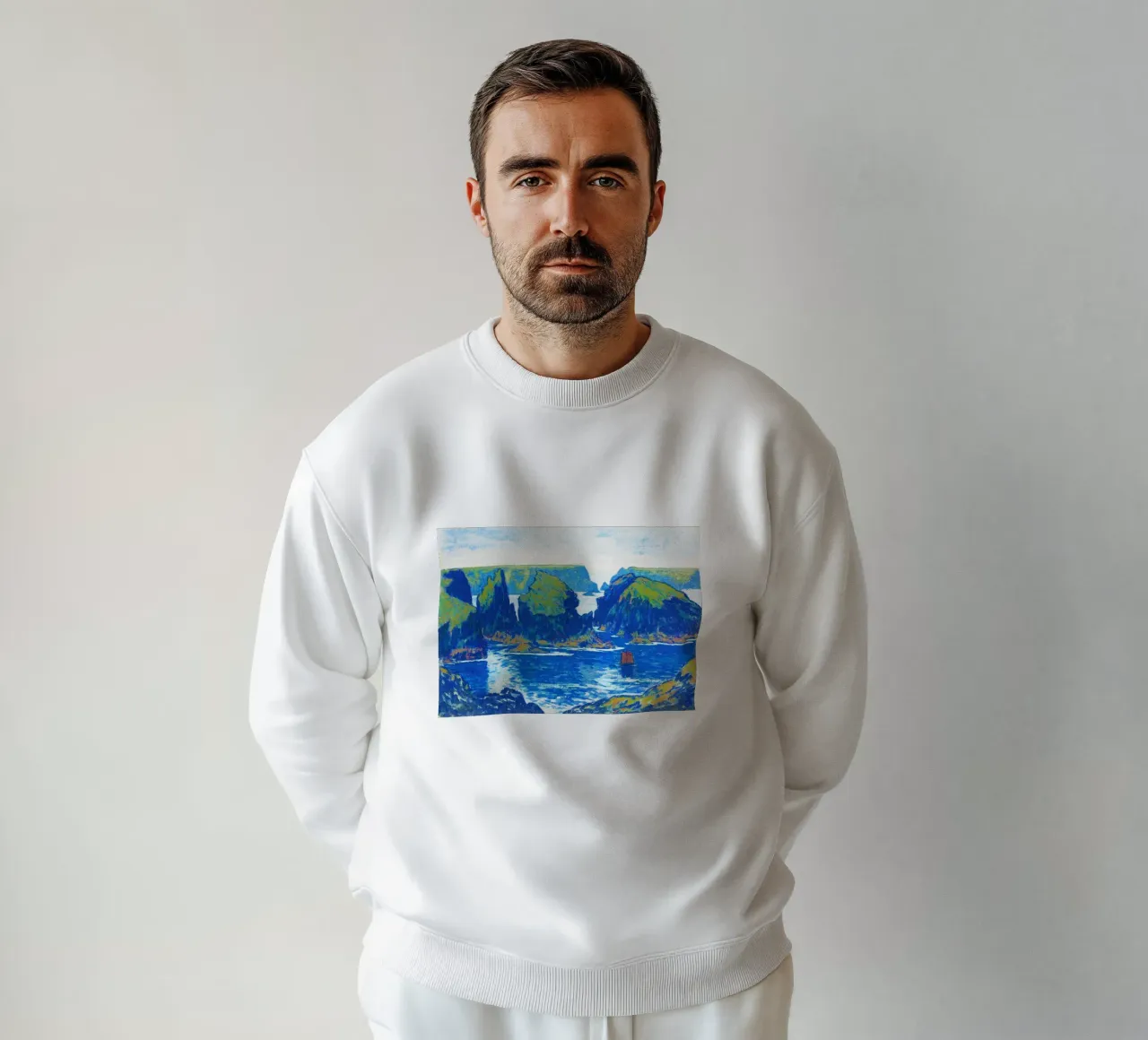 Jean-Francis Auburtin’s Belle-Île, Goulphar felpa da Jolie Prints