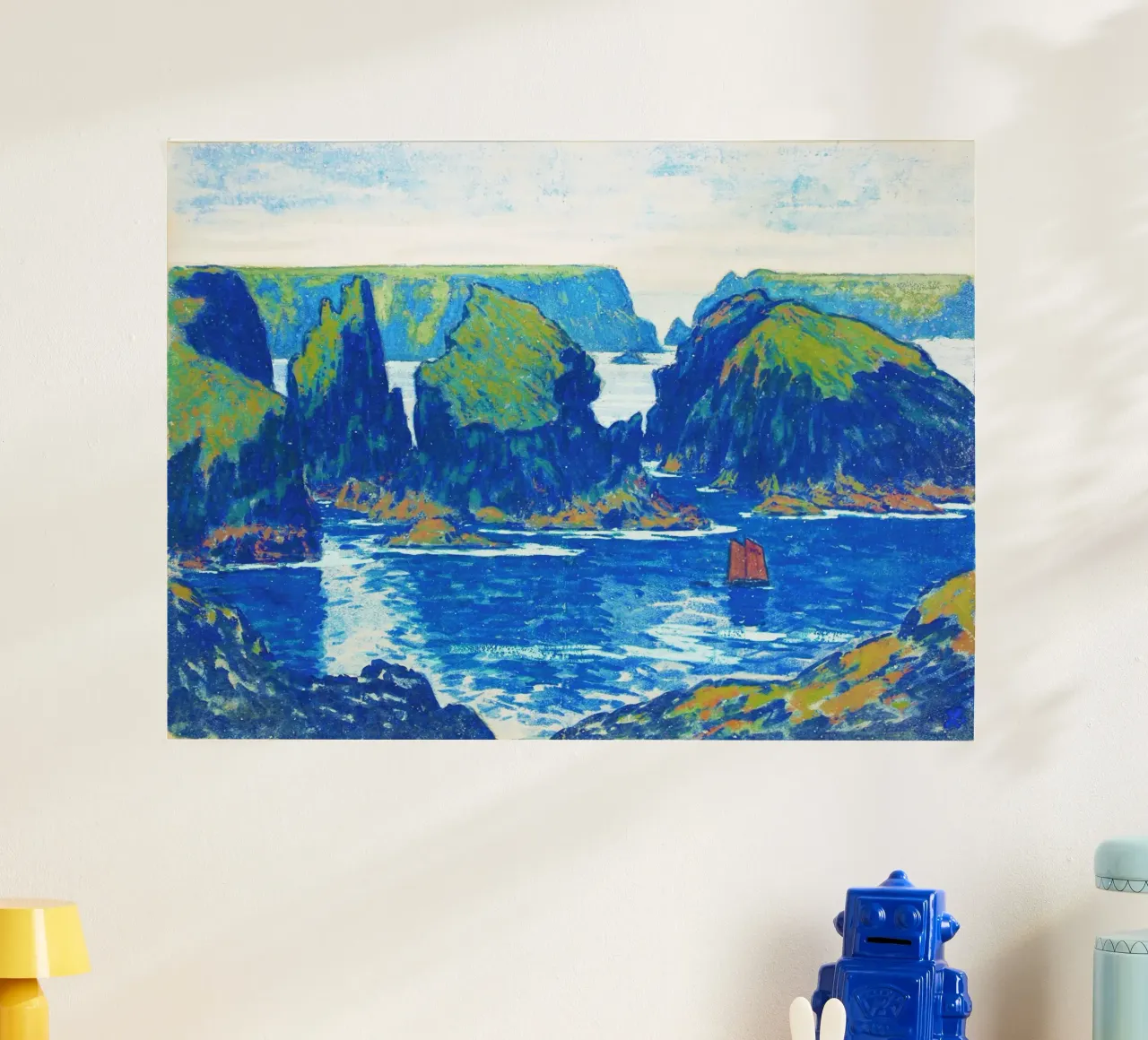 Jean-Francis Auburtin’s Belle-Île, Goulphar carta hahnemühle da Jolie Prints