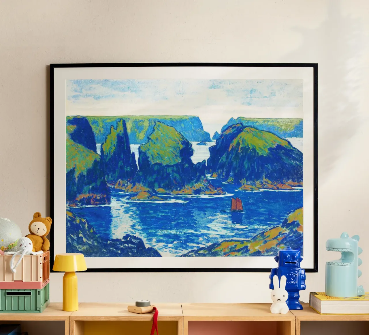 Jean-Francis Auburtin’s Belle-Île, Goulphar carta hahnemühle da Jolie Prints