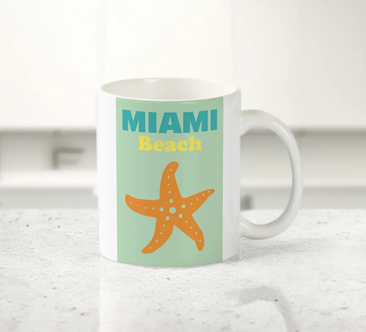 Miami Beach tazza in ceramica da Art Fart