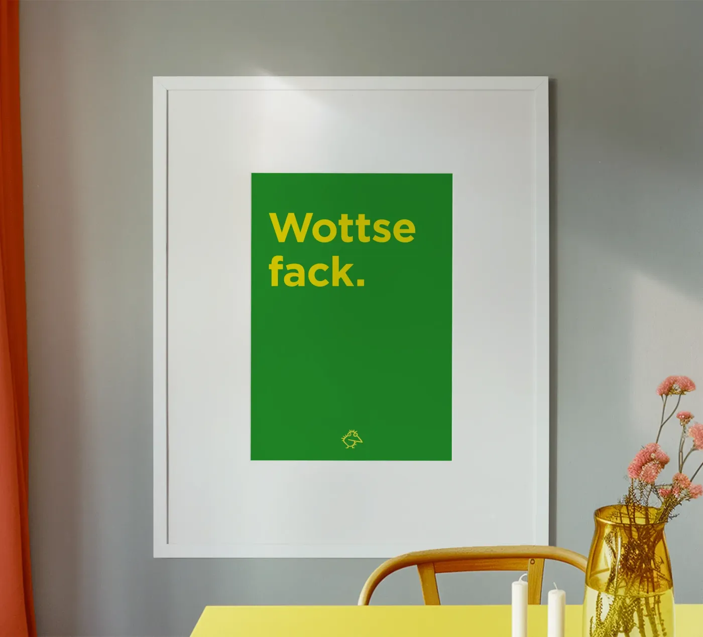 Wottse Fack poster by Art Fart