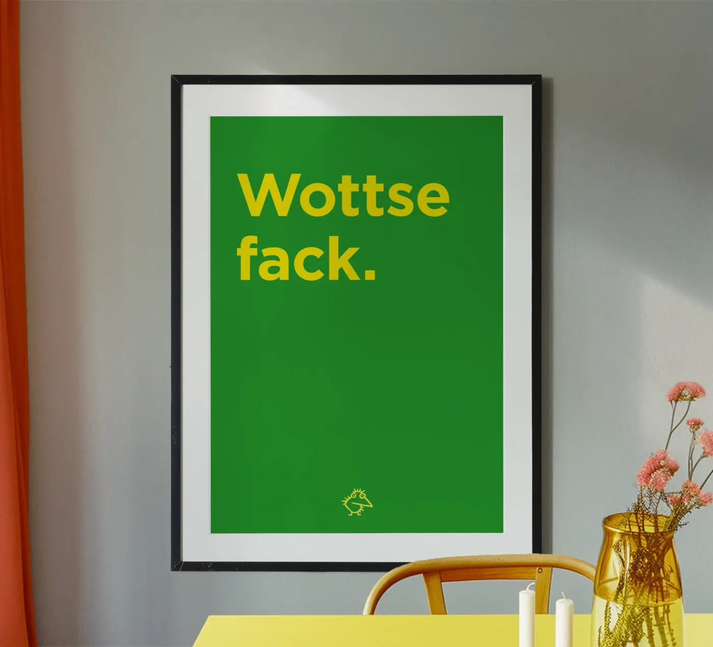 Wottse Fack poster by Art Fart