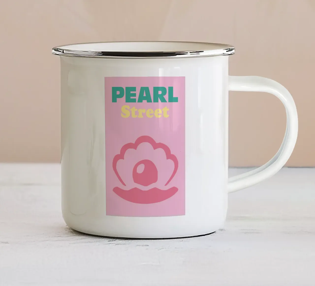 Pearl Street tazza in smalto da Art Fart