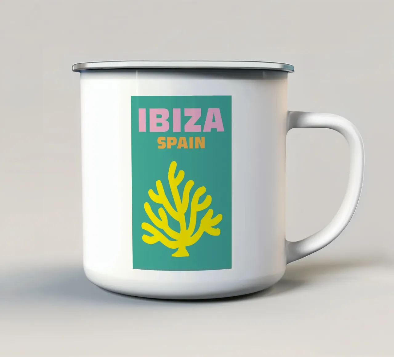 Ibiza, Spagna tazza in smalto da Art Fart