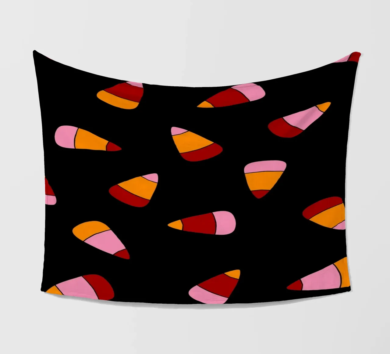 Retro candy corn pattern Halloween coperta in pile da TijanaArtStudio88