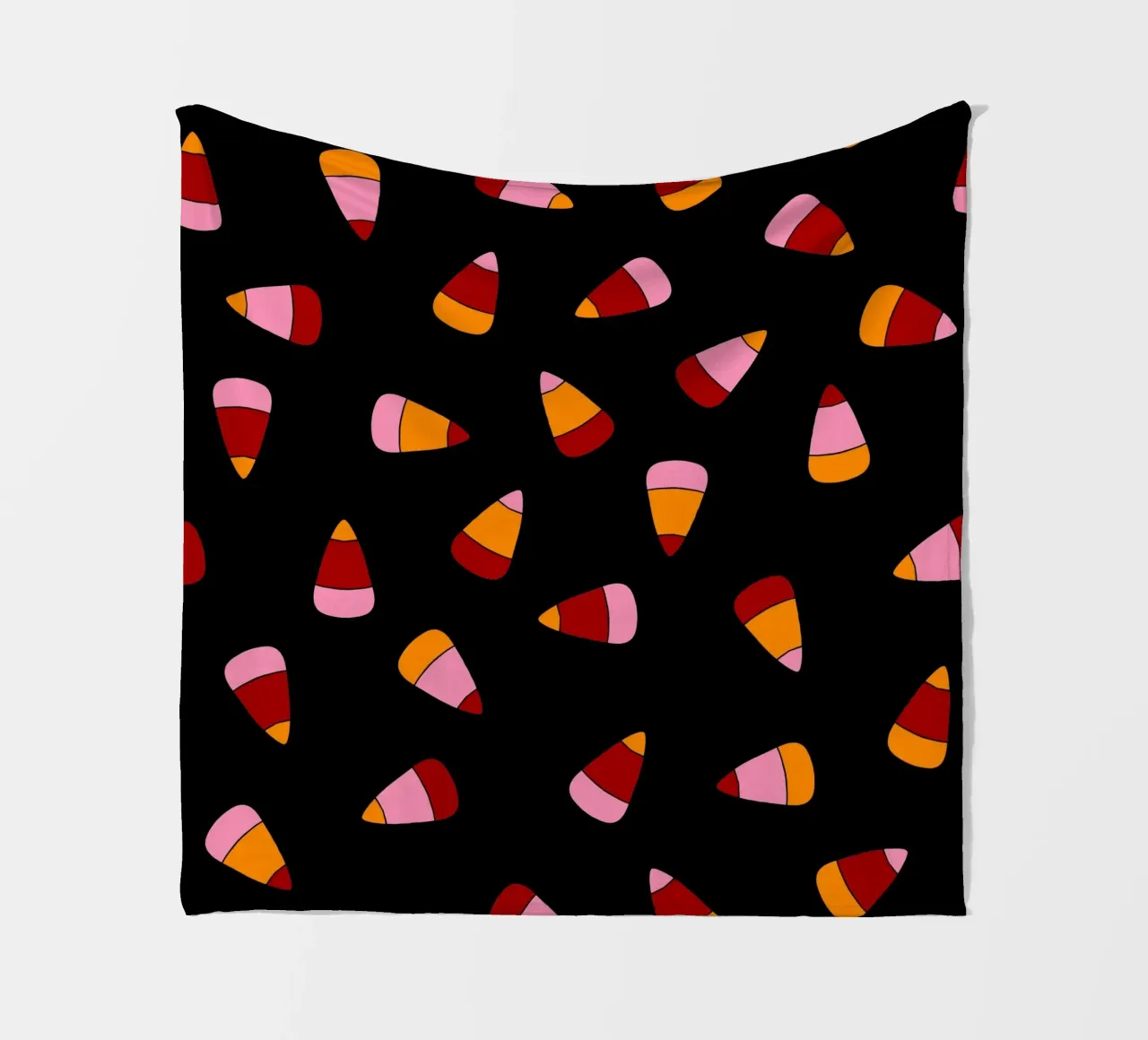 Retro candy corn pattern Halloween coperta in pile da TijanaArtStudio88