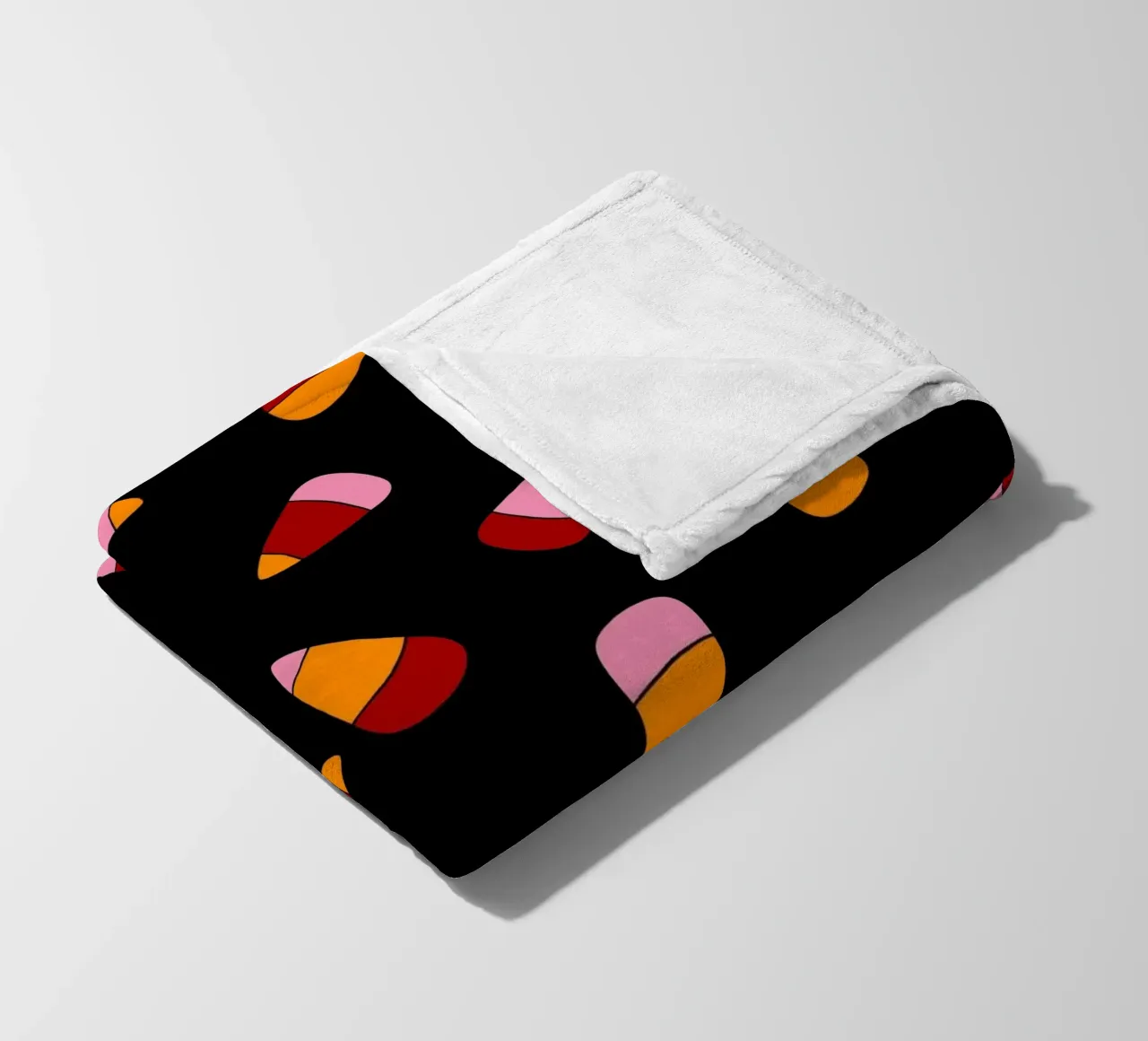 Retro candy corn pattern Halloween coperta in pile da TijanaArtStudio88