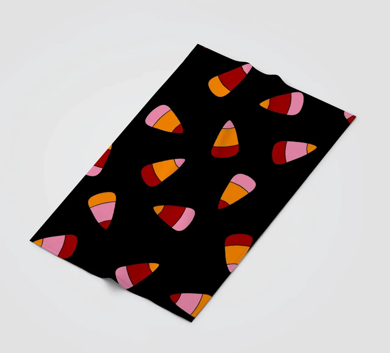 Retro candy corn pattern Halloween coperta in pile da TijanaArtStudio88