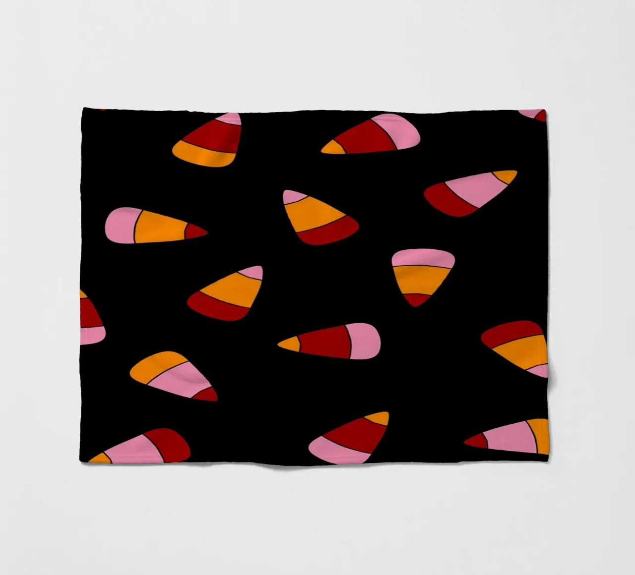 Retro candy corn pattern Halloween coperta in pile da TijanaArtStudio88