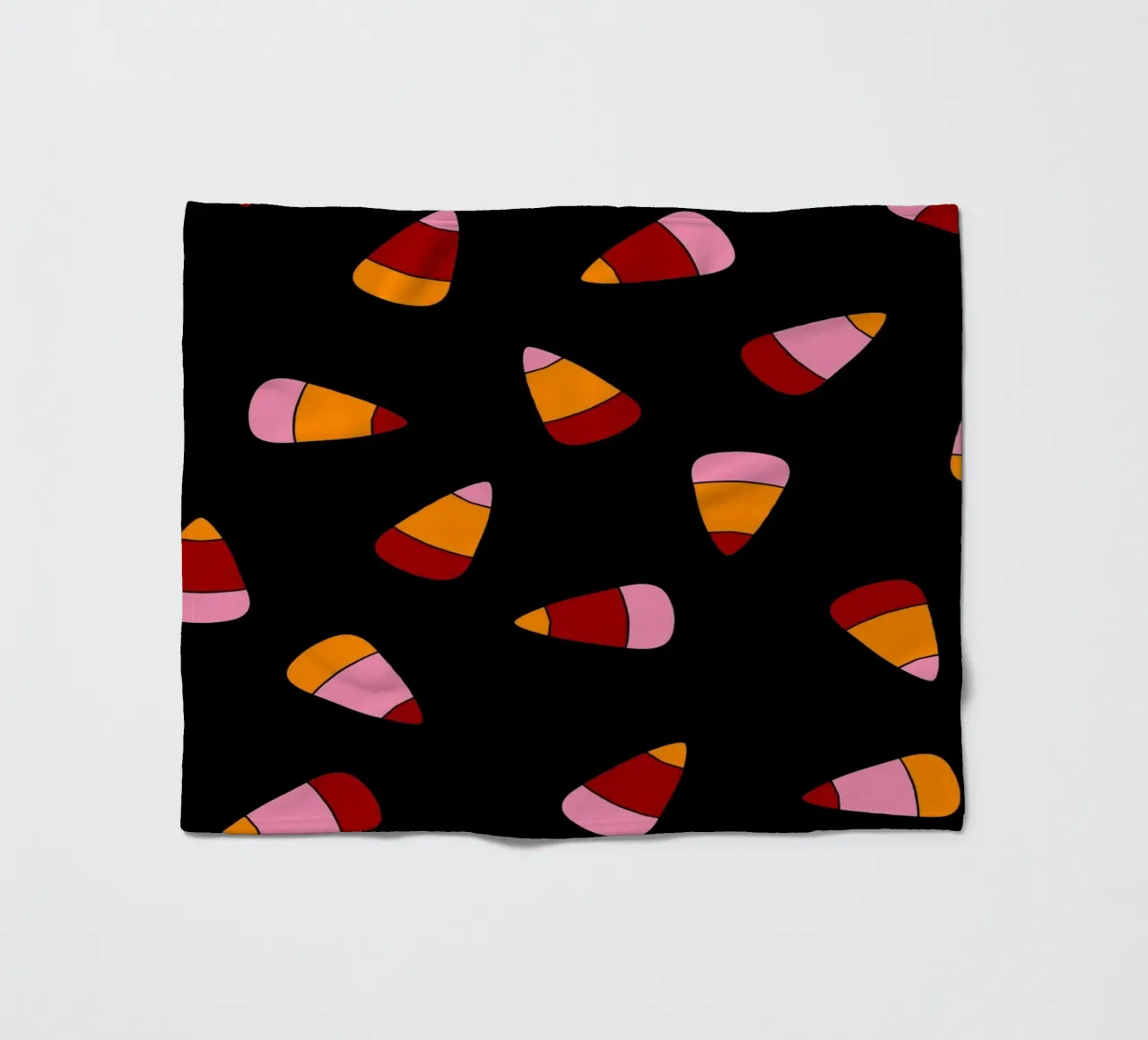 Retro candy corn pattern Halloween coperta in pile da TijanaArtStudio88
