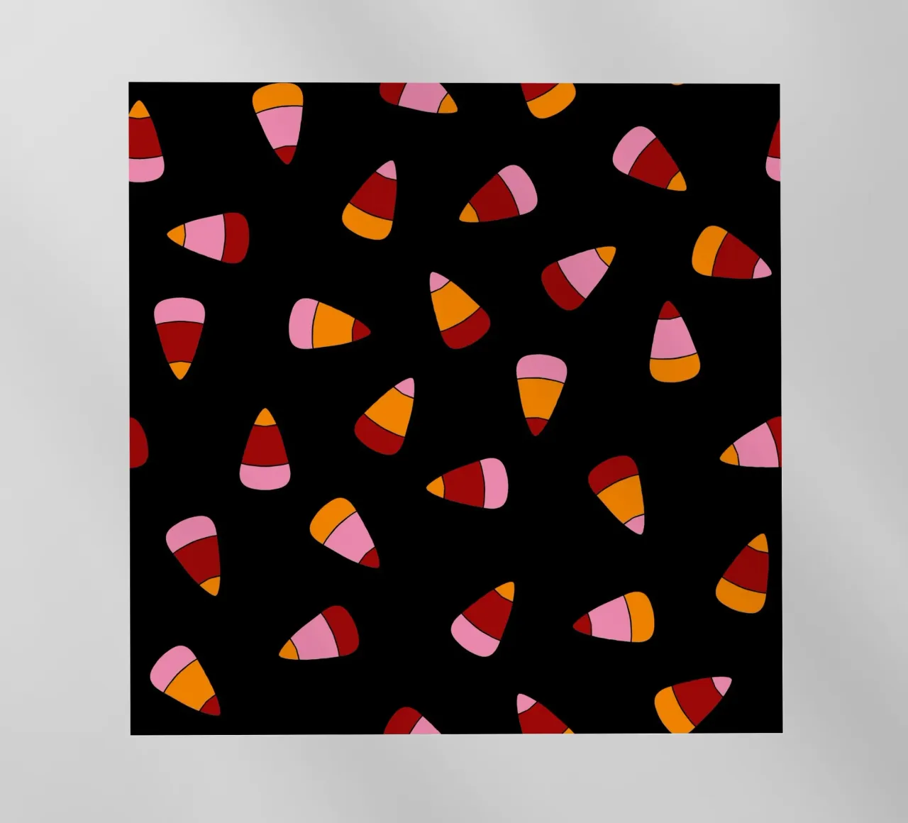 Retro candy corn pattern Halloween pellicola backlit da TijanaArtStudio88