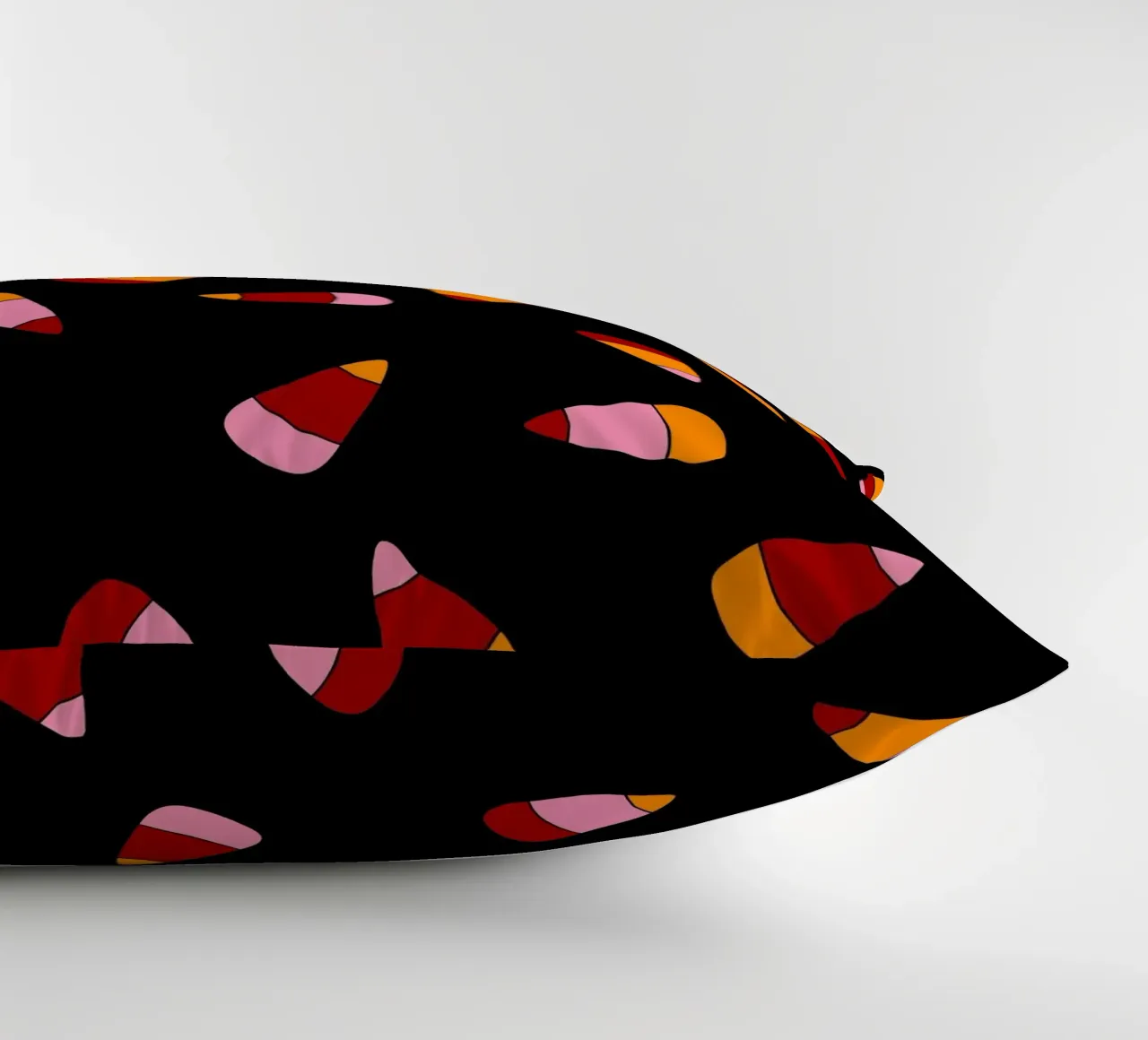 Retro candy corn pattern Halloween cuscino da TijanaArtStudio88