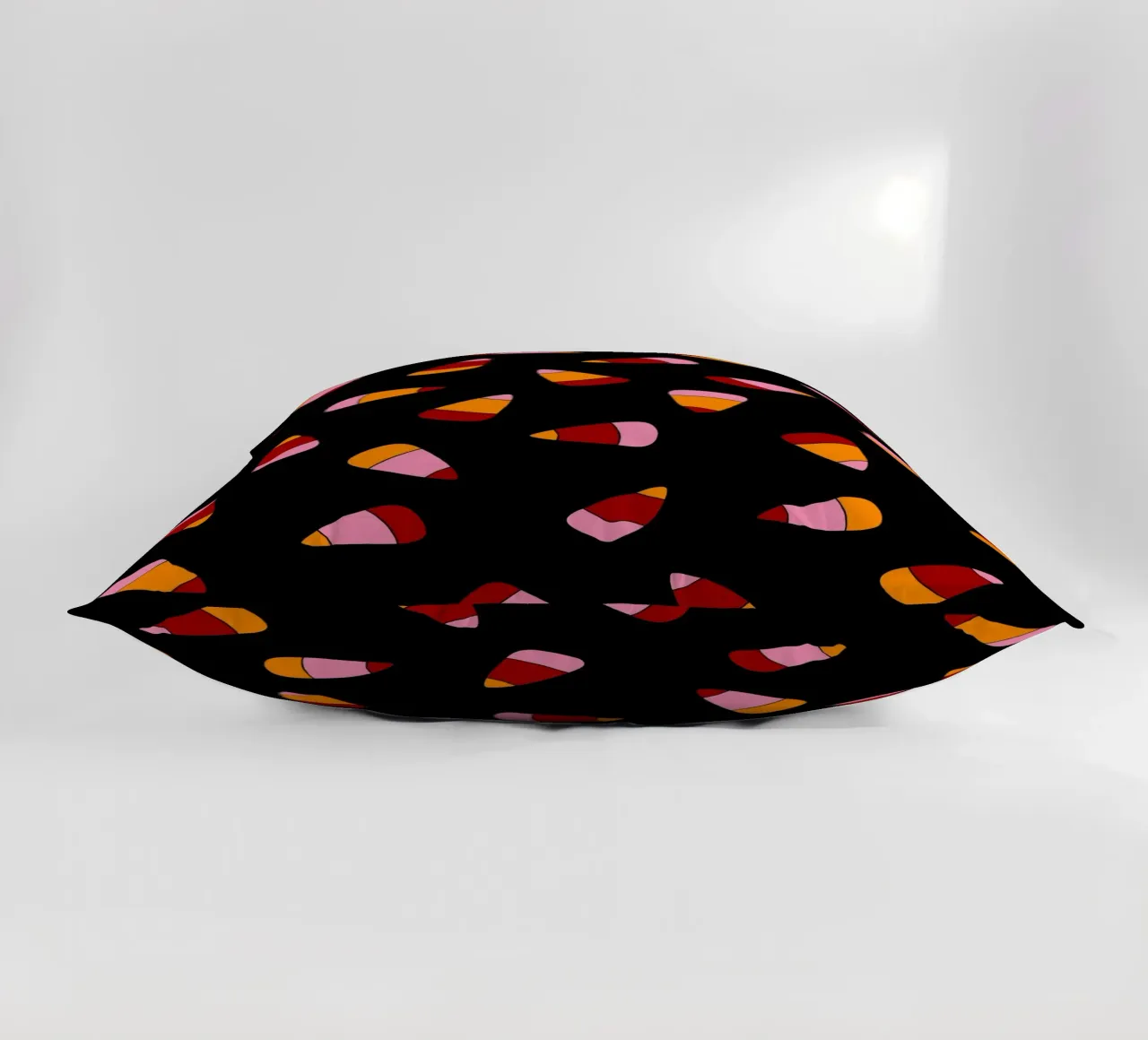 Retro candy corn pattern Halloween cuscino da TijanaArtStudio88