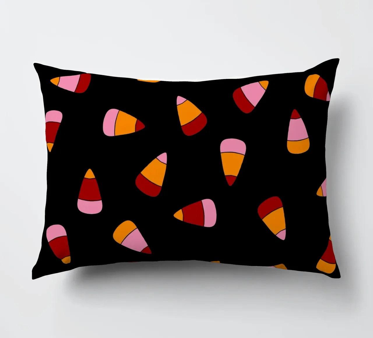 Retro candy corn pattern Halloween cuscino da TijanaArtStudio88