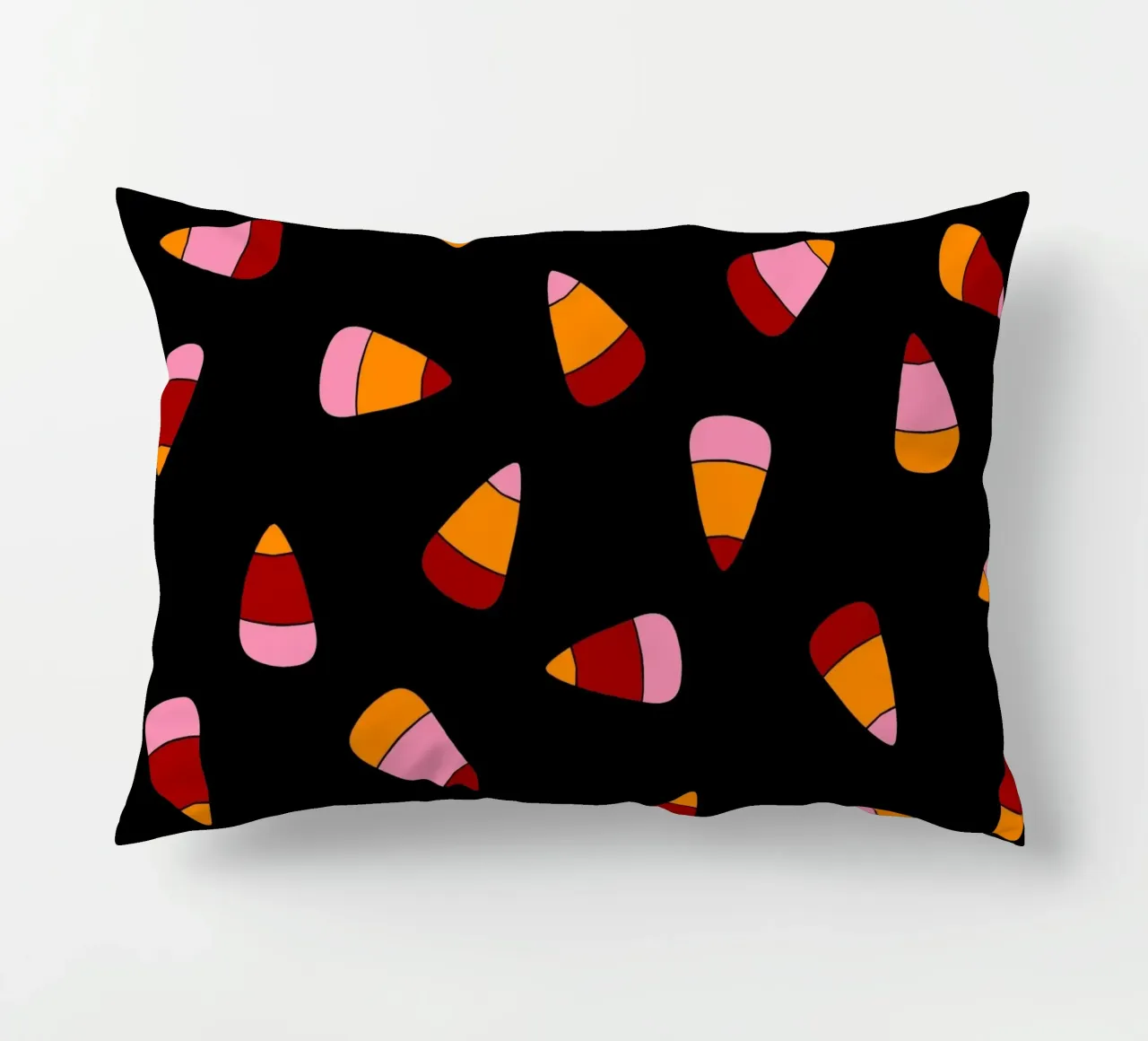 Retro candy corn pattern Halloween cuscino da TijanaArtStudio88