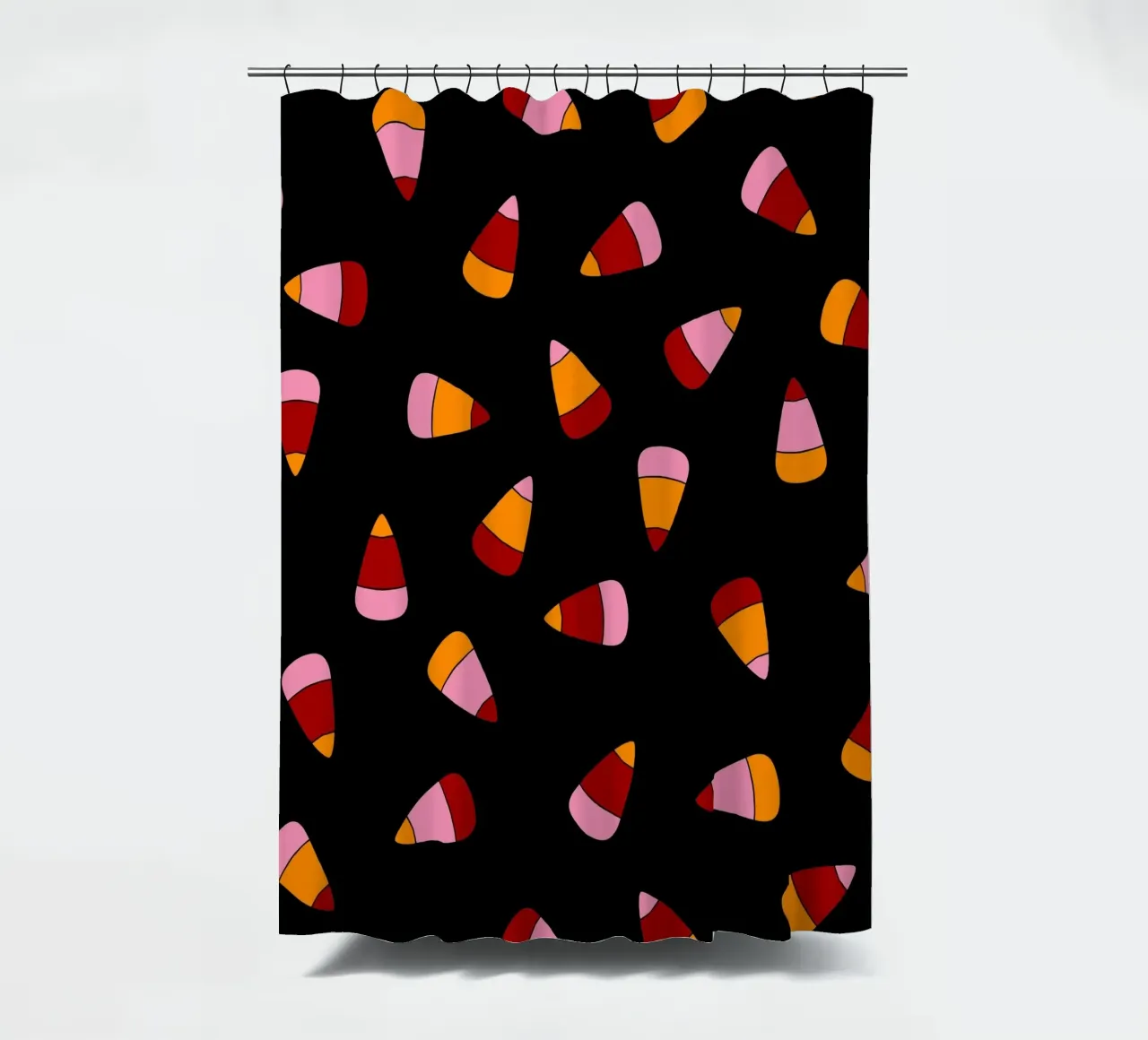 Retro candy corn pattern Halloween tenda da doccia da TijanaArtStudio88