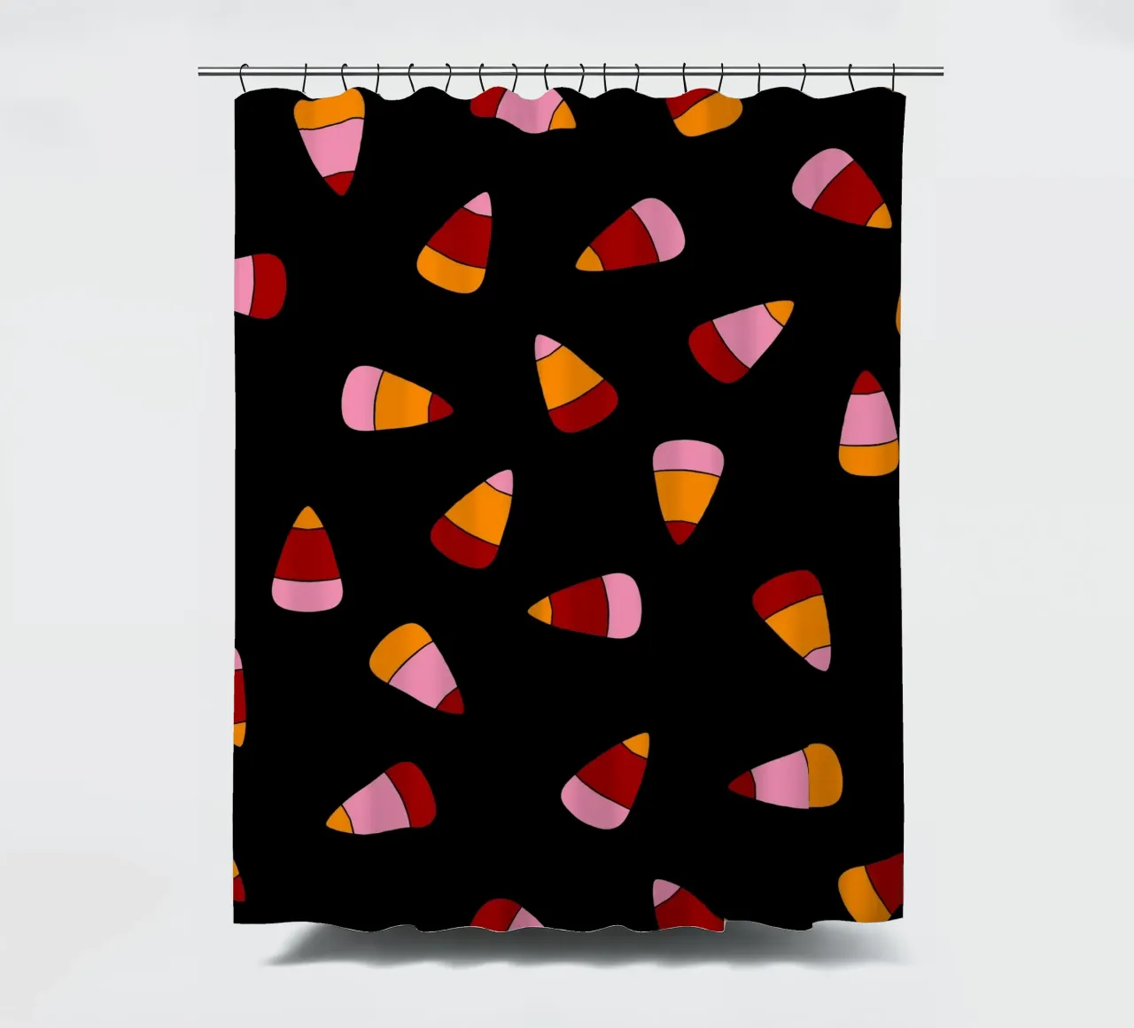 Retro candy corn pattern Halloween tenda da doccia da TijanaArtStudio88