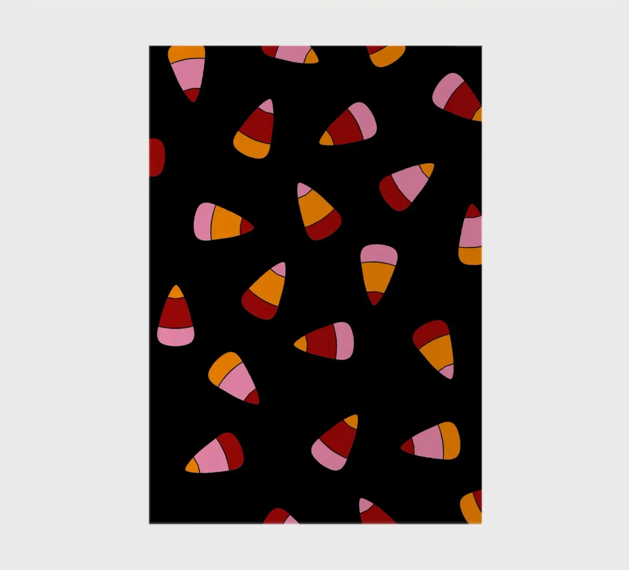 Retro candy corn pattern Halloween diario da TijanaArtStudio88