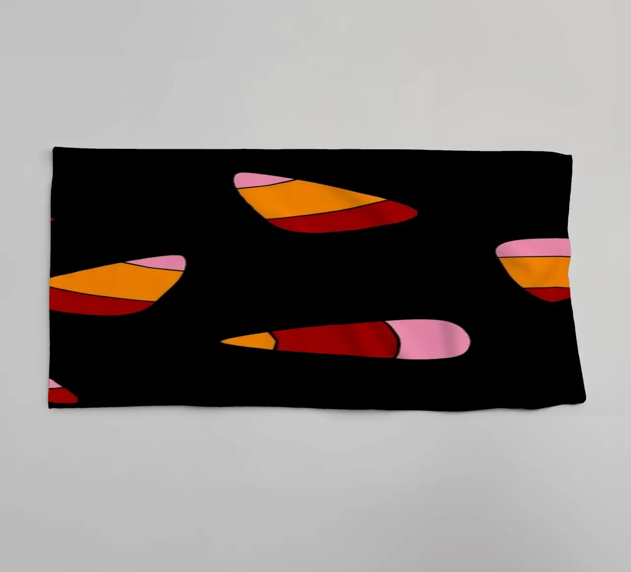 Retro candy corn pattern Halloween asciugamano da bagno da TijanaArtStudio88