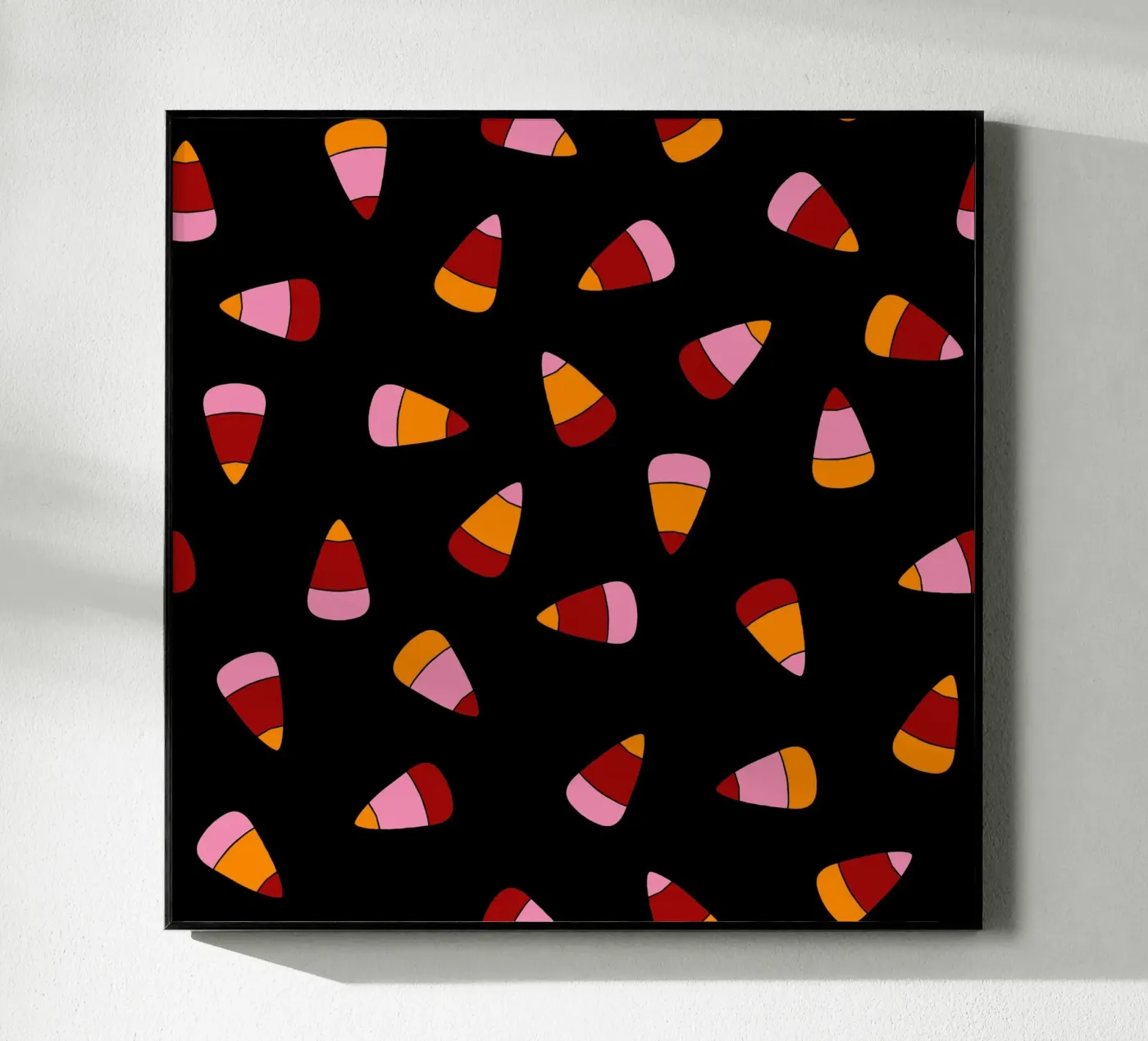 Retro candy corn pattern Halloween plexiglass da TijanaArtStudio88