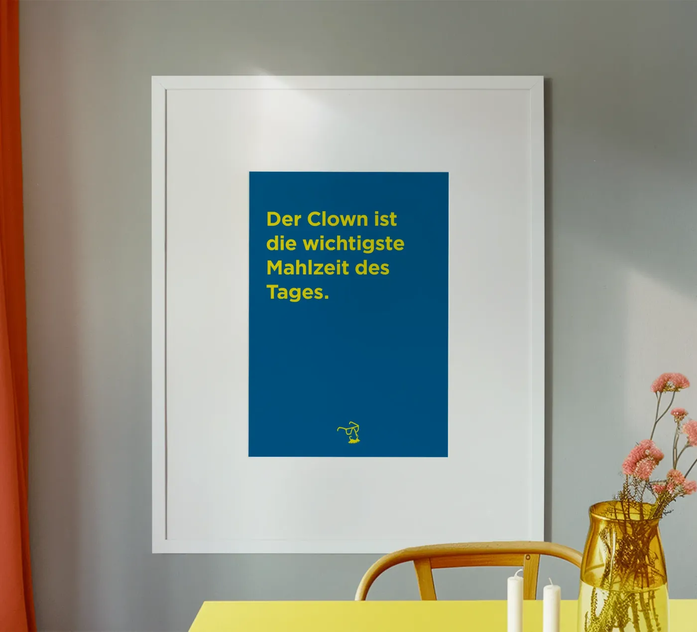 Der Clown poster van Art Fart