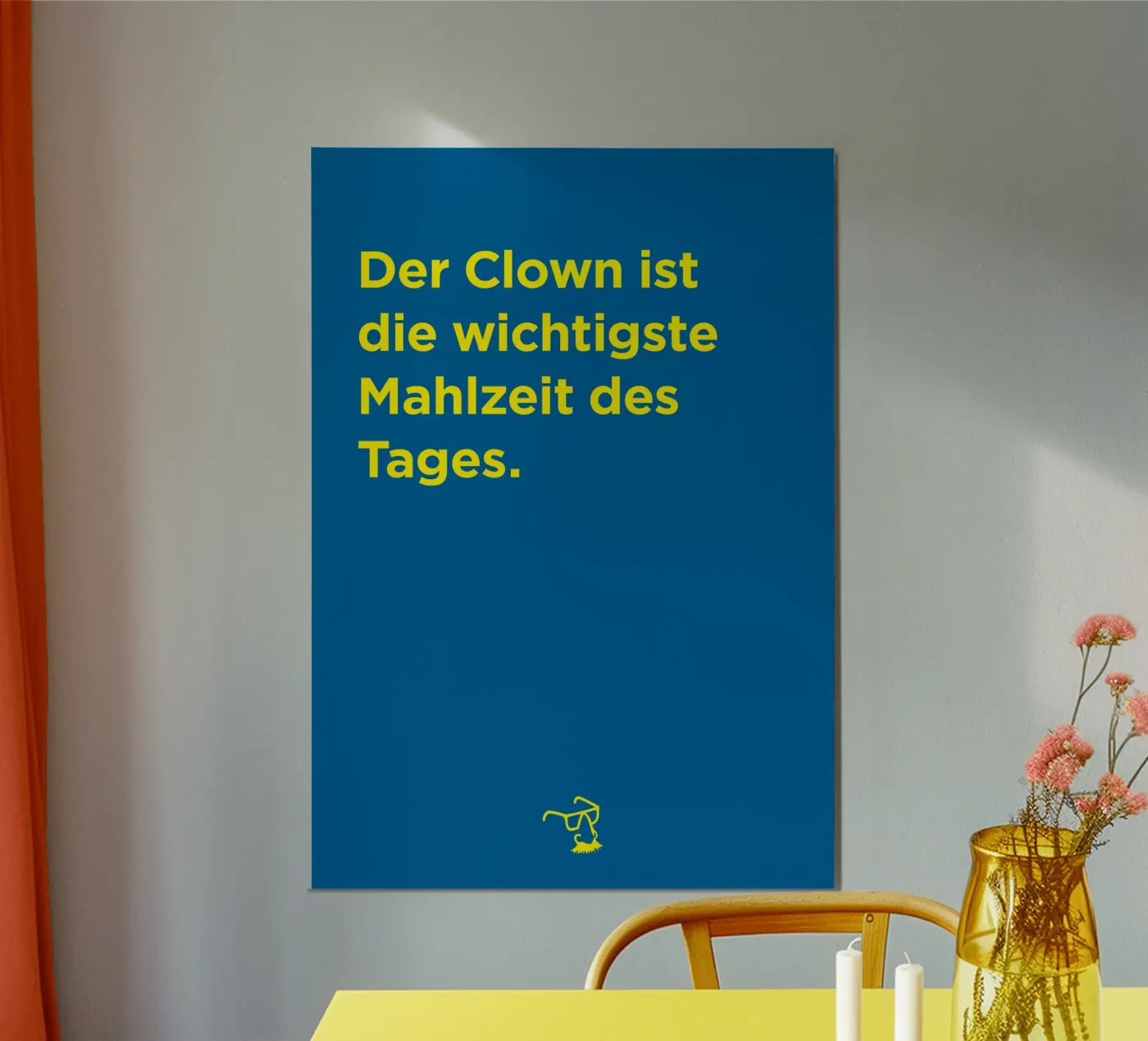Der Clown poster van Art Fart